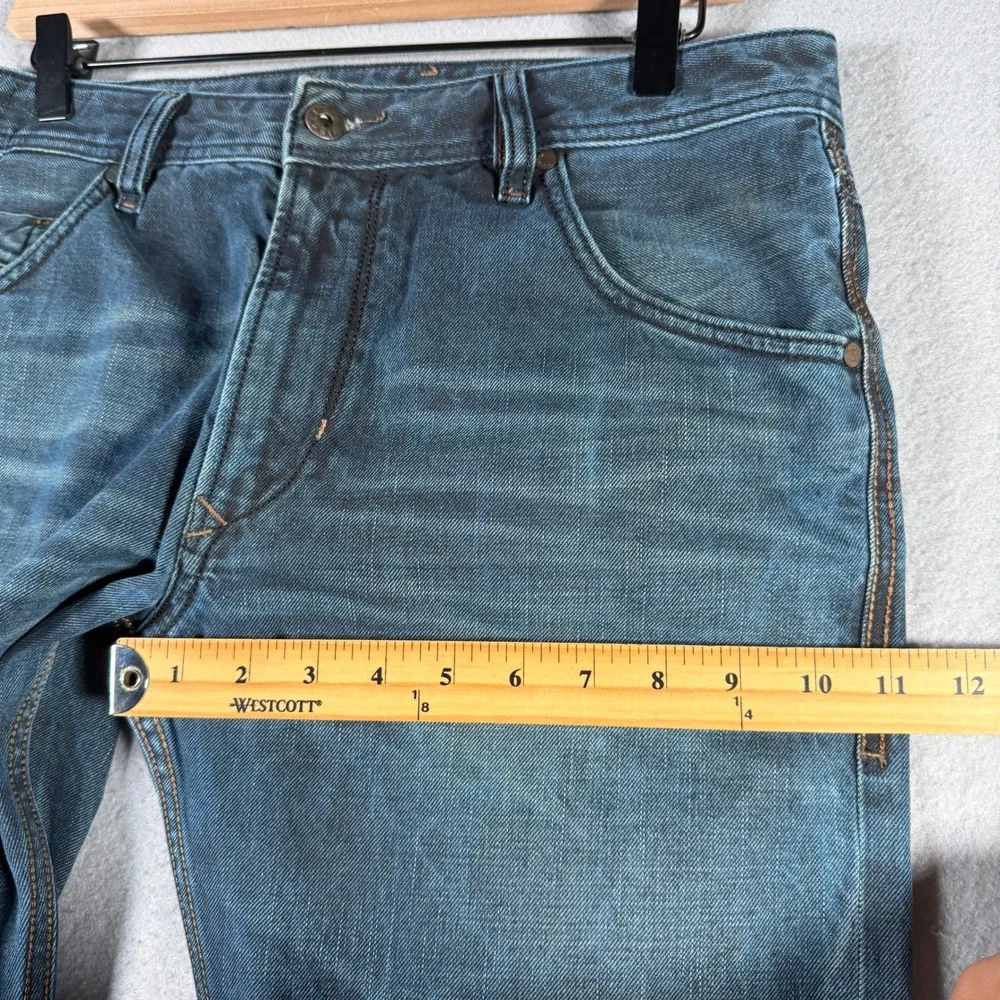Diesel Krayver Regular Slim-Carrot Blue Jeans Wash 0823I Mens 31x32 (Fits 32x31)